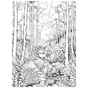 130 Forest Coloring Pages | Printable Coloring Book | Coloring Pages ...