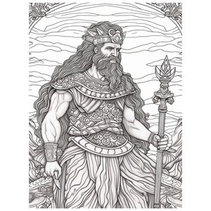 27 Greek Gods Coloring Pages | Printable Coloring Book | Fantasy ...