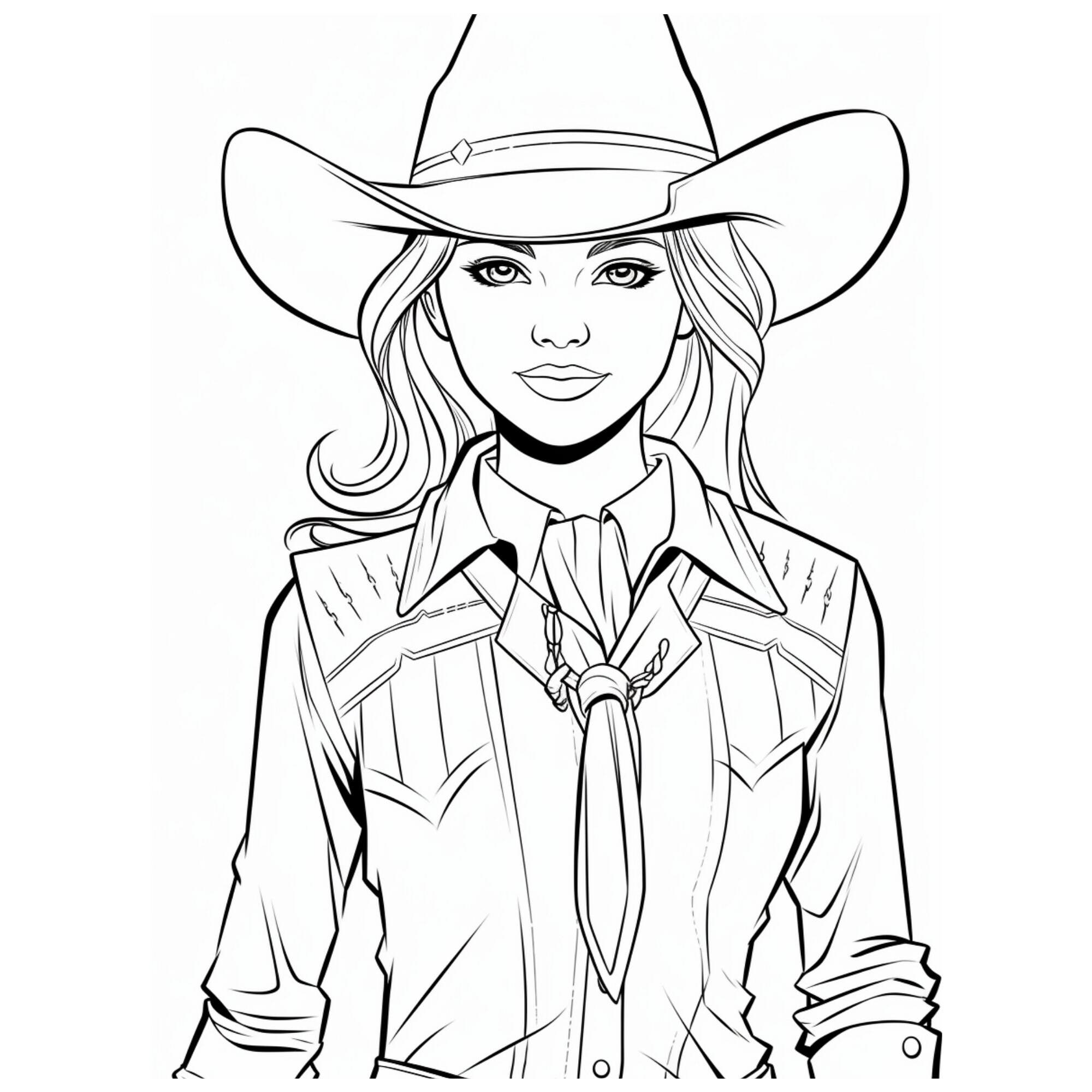 100 Western Cowgirls Coloring Pages | Printable Coloring Book | Coloring  Pages for Woman and Kids | Digital Coloring | Cowboy Girls Woman - Etsy, image size:2000x2000