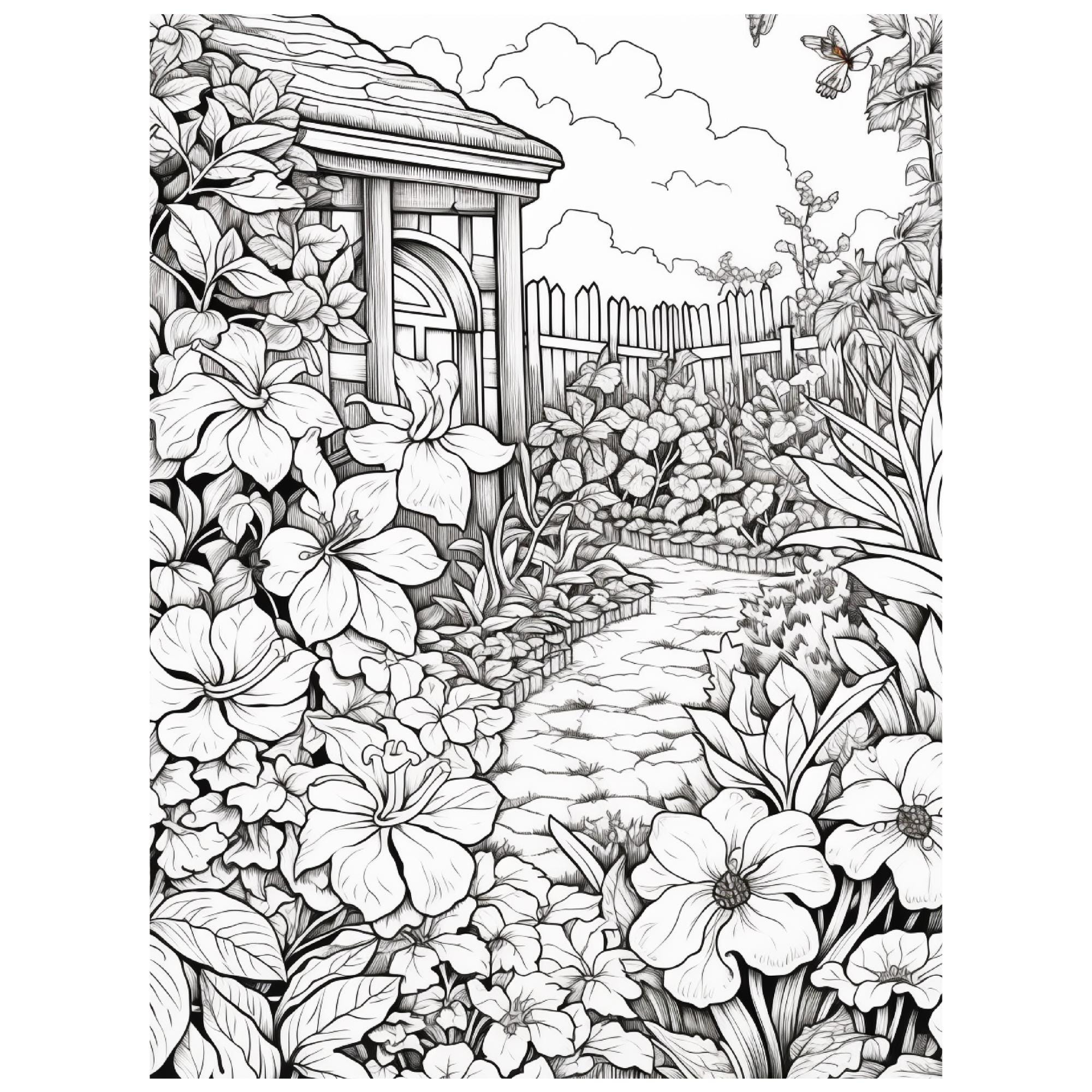 100 My Own Yard Coloring Pages | Printable Coloring Book for Adults ...