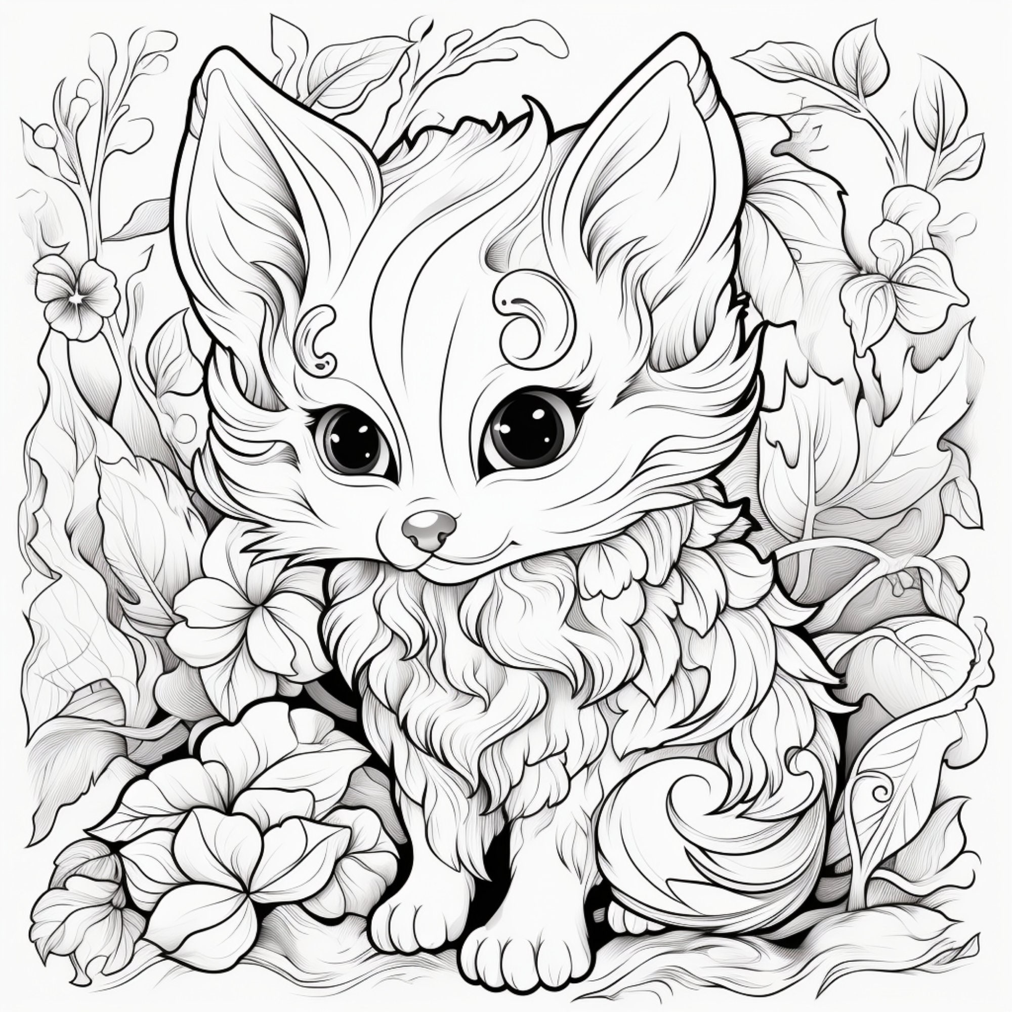 100 Fantasy Animals Coloring Pages Printable Coloring Book Etsy