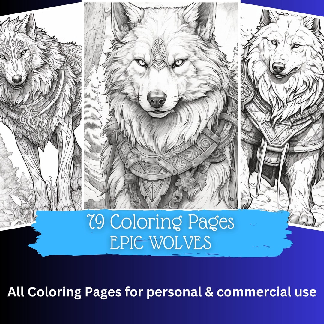 79 Epic Wolves Coloring Pages | Printable Coloring Book | Coloring ...