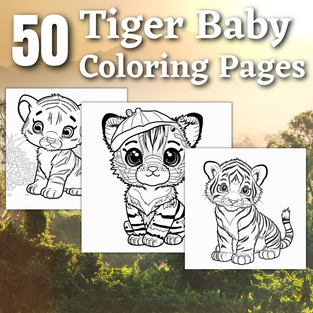 50 Baby Tiger Coloring Pages Printable Coloring Book Coloring Pages for