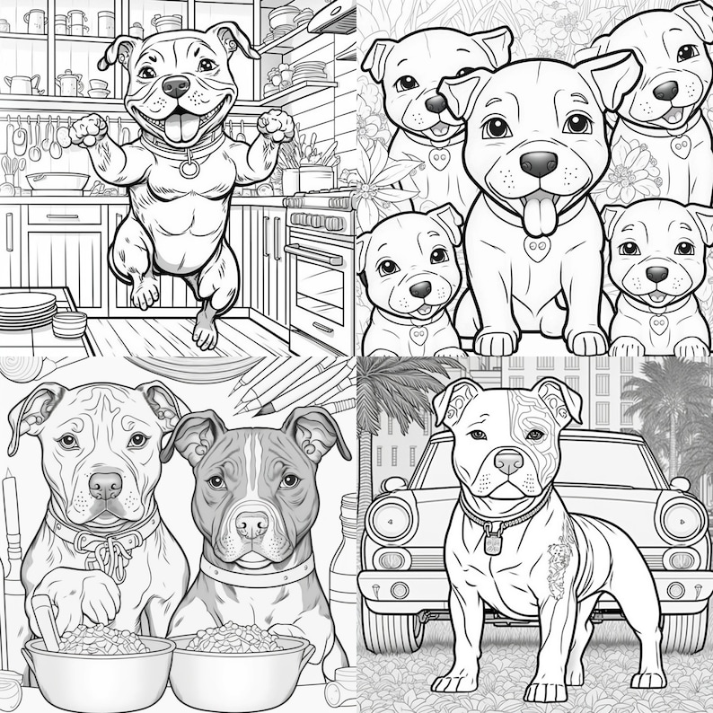 30 Pitbull Dog Coloring Pages Printable Coloring Book Coloring Pages ...