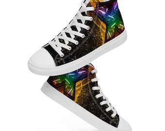 Women’s high top canvas shoes