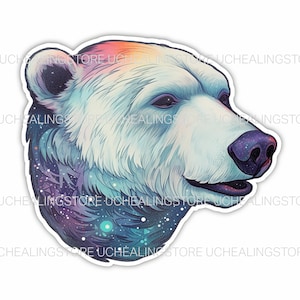 Polar Bear PNG Sticker - Instant Digital Download - Vector Image Transparent Background - HD PNG