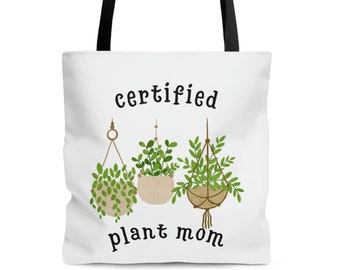 Certified Plant Mom AOP Tote Bag