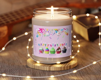 Celebratory Bliss: Best Wishes Happy Birthday 9oz Scented Soy Candle