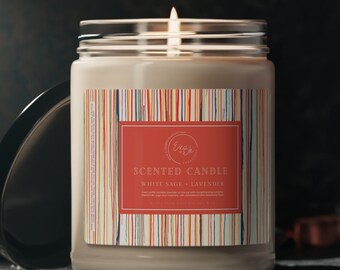 9oz Scented Soy Candle, Live Vibrantly