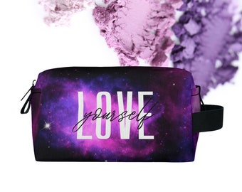 Love Yourself Galaxy Travel Essential Toiletry Bag