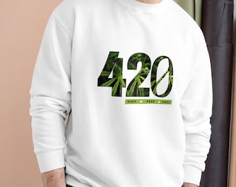 420 Friendly Puff Pass Chill Champion Brand Sweatshirt, 420 Friendly Shirt, Champion Sweatshirt