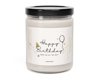 Blissful Birthday: Best Wishes 9oz Scented Soy Candle
