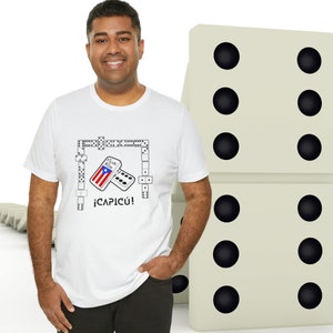 Capicu Dominos Puerto Rico Unisex T-shirt, Unisex Jersey Short Sleeve Tee