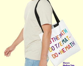 Math Teacher Eco-Friendly Tote Bag, Reusable Tote Bag