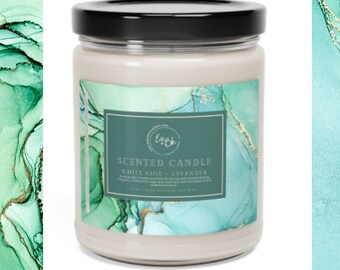 9oz  Scented Soy Candle, Enigmatic Greenscape