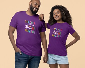 Teacher of Tiny Humans Unisex Jersey Short Sleeve Tee, Gift for Teacher