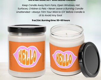 Radiant Greetings: Big Hello 9oz Scented Soy Candle