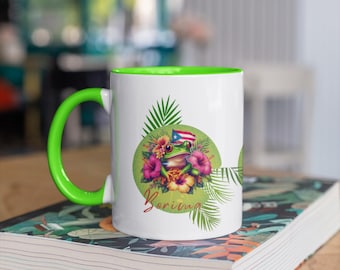 Boricua Como El Coquí Coffee Mug, 11oz, 15oz sizes, Heritage Pride