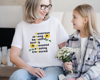 Meaning of Grandma Jersey Short Sleeve Tee, Mother's Day Gift Idea