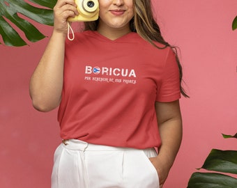 Boricua Por Herencia de mis Padres - Proudly Embrace Your Heritage with this Comfortable Jersey Tee