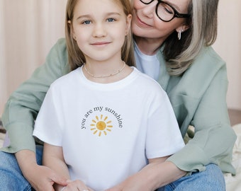You Are My Sunshine Kids Short Sleeve Cotton Tee