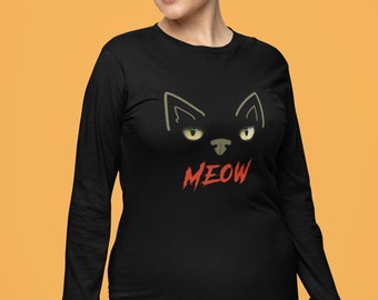 MEOW Ultra Cotton Long Sleeve Tee