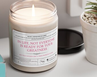 Unleash Your Greatness: Empowering 9oz Scented Soy Candle