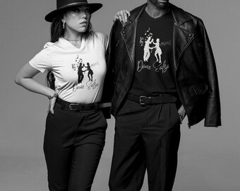 Dame Salsa Short Sleeve V-Neck Tee, Music-Lover Tee