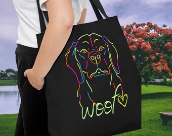 Woof! Dog Life AOP Tote Bag: Stylish and Eco-Friendly Dog Park Essential | Available in 3 Sizes