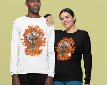 Skeleton Bouquet of Flowers for You Ultra Cotton Long Sleeve Tee