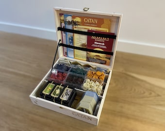 Catan Box / organisator / houten kist