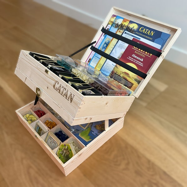 Catan MASTER doos / organisateur / houten kist