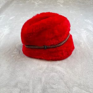 Vintage 1950s Dutchess Faux Fur Pillbox Hat Frank R Jelleff Union Made Size 22 Faux Fur Pillbox Brown Vintage Hats for Women for sale | eBay main image 4