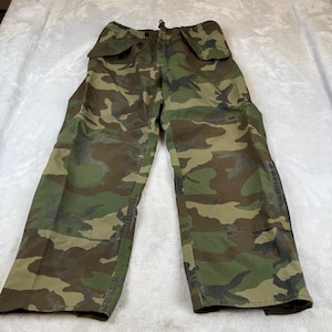 US Military ECWCS Gen II Woodland Camo Double Knee Goretex Pants Wide Leg