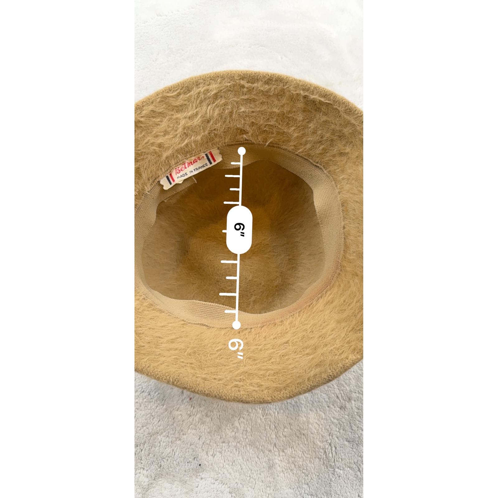 Belmar French Furry Bucket‎ Hat Tan Women\'s Vintage Accessory FAUX FUR BUCKET HAT – Velvet by Graham & Spencer main image 3