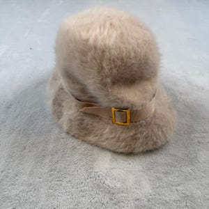 Vintage 1960s Kangol Rachel Rabbit Hair Fugora Hat Fluffy W Gold Buckle England Rabbit 1960s Vintage Hats for Women for sale | eBay main image 2