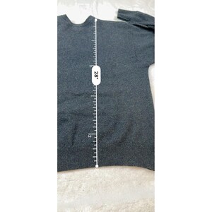 Pendleton heren grijze lamswollen trui met V-hals zuivere scheerwol, groot houtskool afbeelding 7