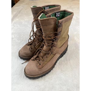 Botas de caza Danner para hombre, con aislamiento térmico Gore-Tex 400G, color marrón, fabricadas en EE. UU., talla 8 1/2.