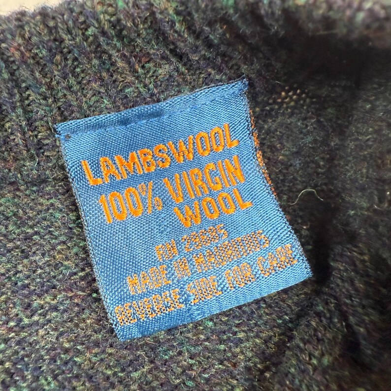 Pendleton heren grijze lamswollen trui met V-hals zuivere scheerwol, groot houtskool afbeelding 4