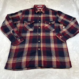 WOOL FLANNEL SHIRTS Mサイズ バーガンディ Burgundy Wool Shirt - Etsy