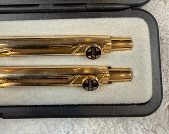 Parker Insignia 12K Gold Filled Pen Pencil Set Santa Fe Railway