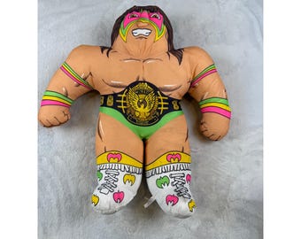 WWF The Ultimate Warrior-knuffel 1990 Titan Sports Inc Vintage