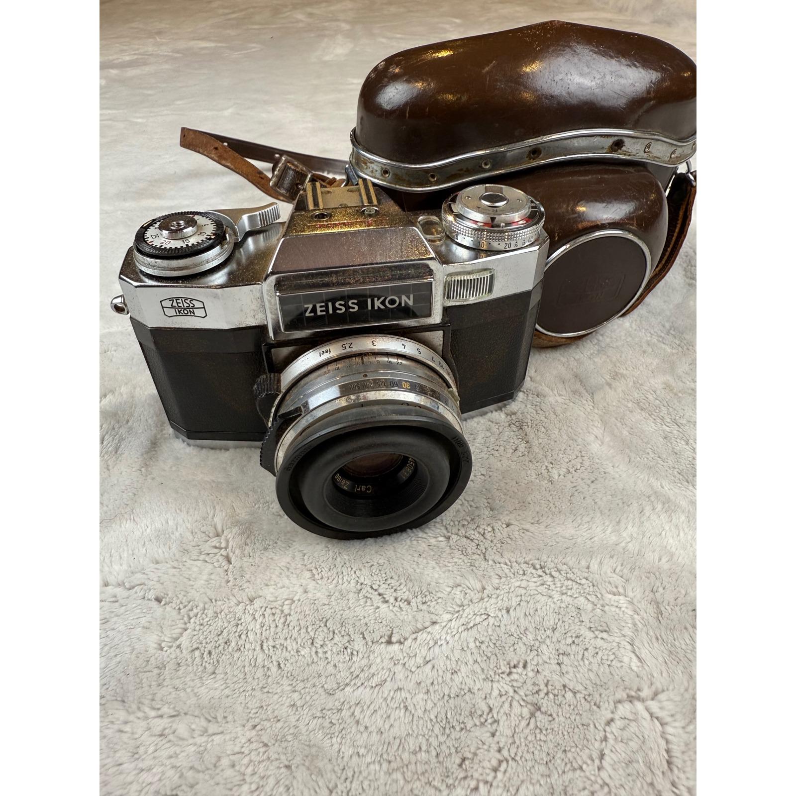 Appareil Photo Pliant Zeiss Ikon – VINTAGE, Noir, Fabriqué En Allemagne, Avec étui