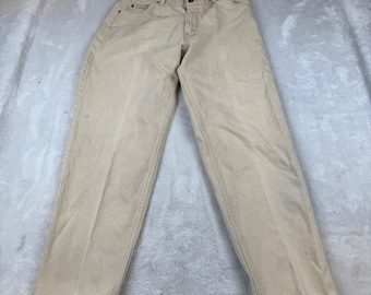 Vintage Levis 550 Orange Tab Relaxed Fit Tapered Leg Jeans Tan Beige 36x30 USA