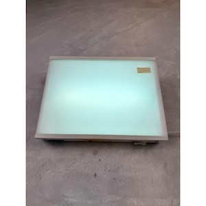 Logan Schreibtisch Top Leuchtkasten Nr 810/920 Vintage Diabetrachter Tradiingstisch Weiß