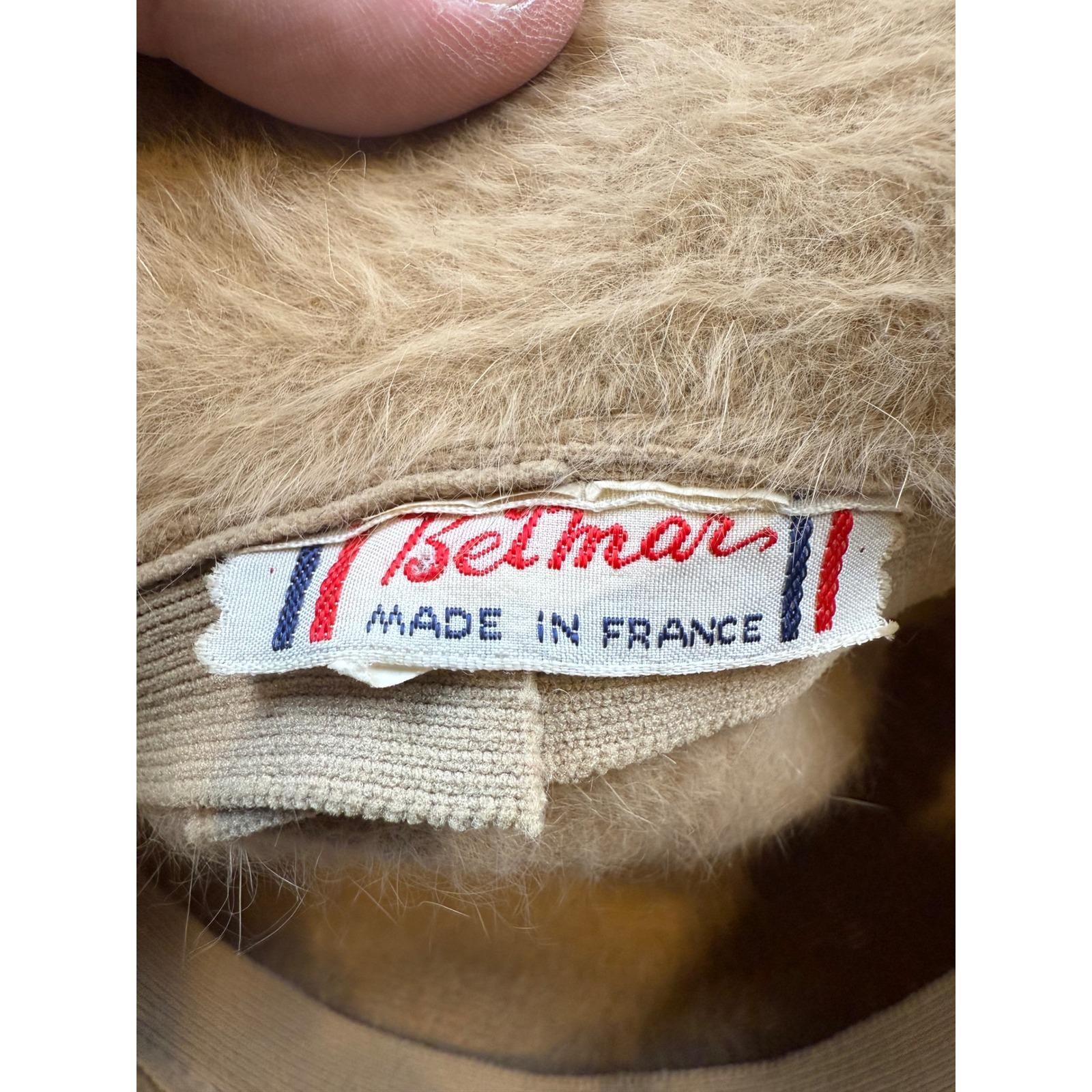 Belmar French Furry Bucket‎ Hat Tan Women\'s Vintage Accessory FAUX FUR BUCKET HAT – Velvet by Graham & Spencer main image 2