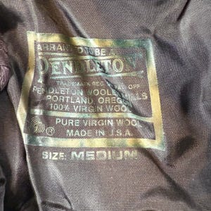 Pendleton Mens Brown Gray Tweed 100% Virgin Wool Flat Cap Newsboy Hat Medium USA image 4