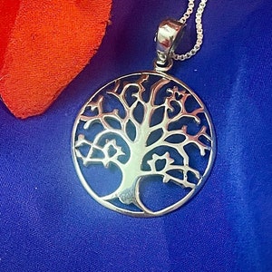 Tree of Life Silver Pendant with Songbirds, Unique Celtic Jewelry, Family Reunion, Generational Gift, Nature Jewelry, .925 Sterling Silver