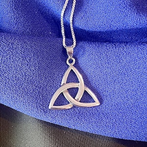 Trinity Knot Celtic Pendant, .925 Sterling Silver Necklace, Celtic Design, Celtic Jewelry, Meaningful Pendant, Unique Necklace Design