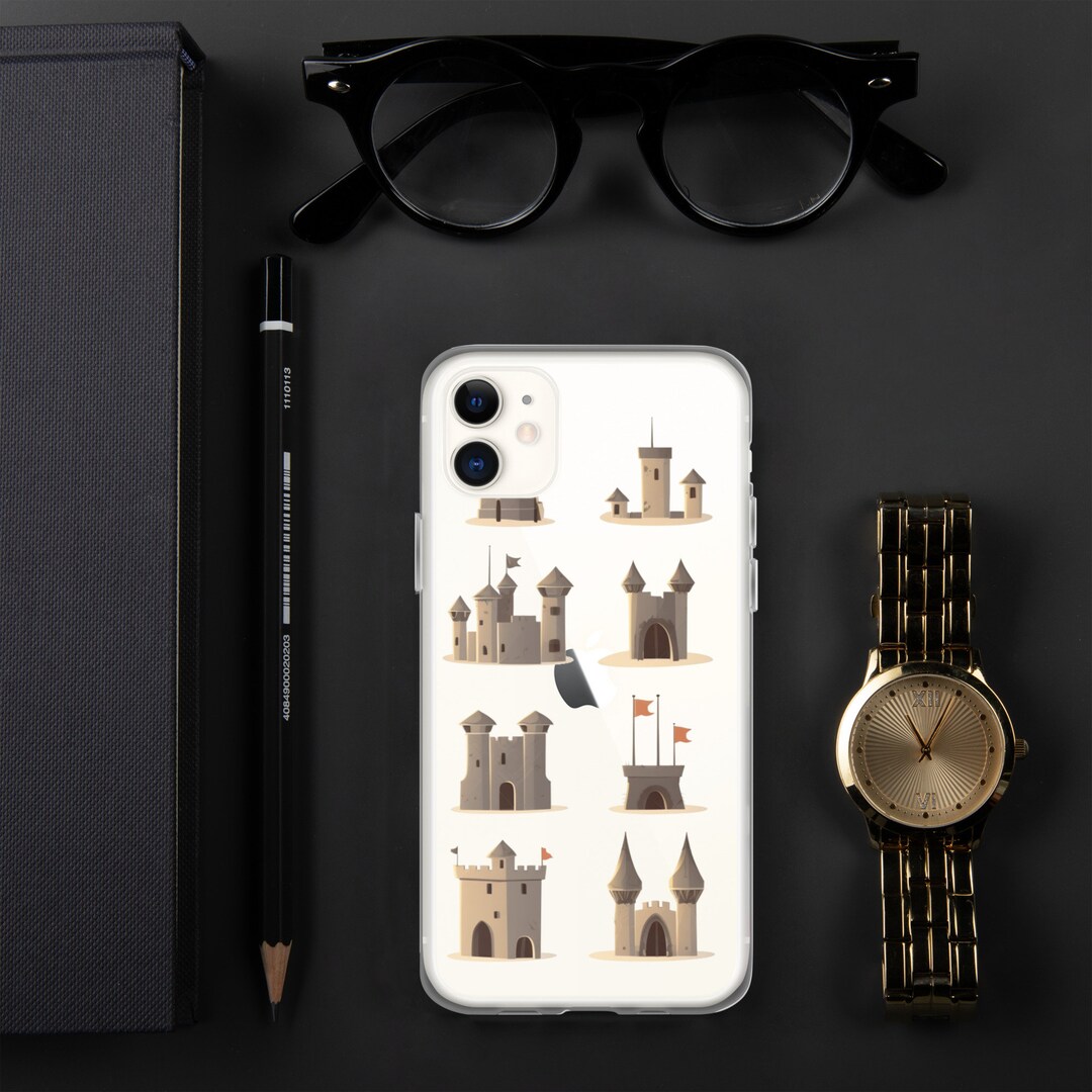 Clear Iphone® Case Minimalist Castle Design Phone Cover Castle Case ...